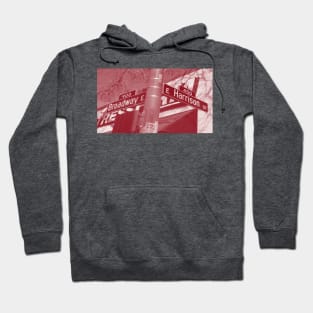 Broadway & Harrison Street, Capitol Hill, Seattle, Washington by Mistah Wilson Hoodie